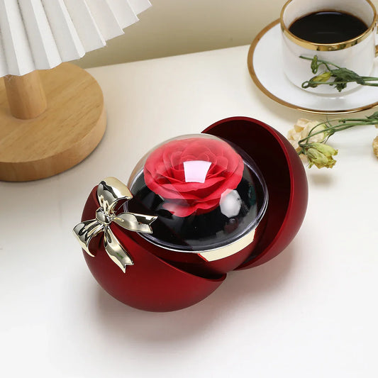 Eternal Rose Gift Box with Jewelry Storage
