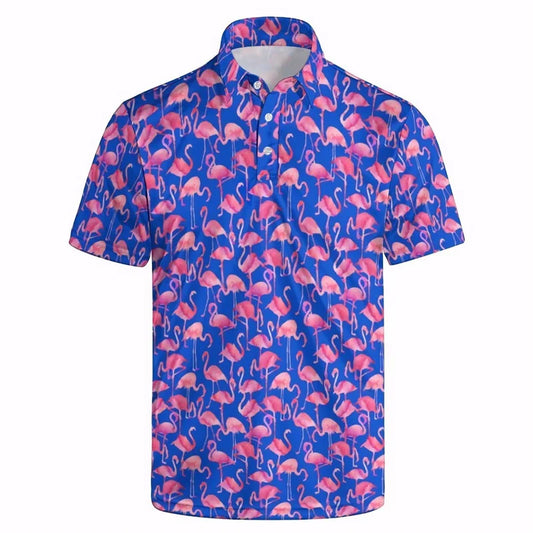 Fashion USA Flag Polo Shirt – Men’s 3D Print Short Sleeve Summer Lapel T-Shirt