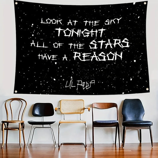 Lil Peep Rapper Tapestry – Artistic Wall Hanging Flag & Home Decor