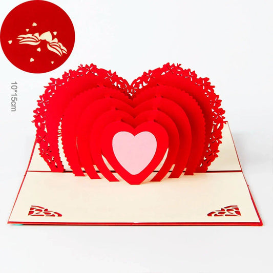 Hot 3D Creative Card – Valentine's Day, Wedding Invitation & Thank You Card