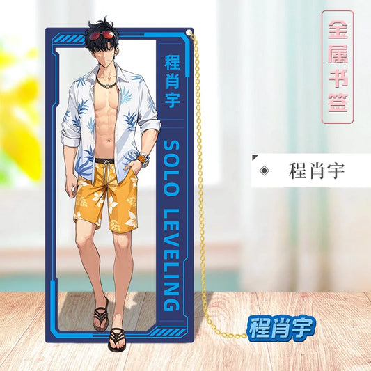 Solo Leveling Sung Jin-Woo Metal Bookmark – Korean Anime Collectible & Desk Ornament Gift