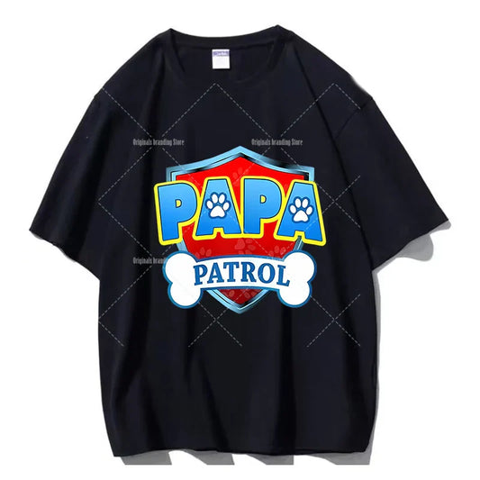 Paw Patrol Family T-Shirts – Matching Dad & Mom Cartoon Tees for Birthday Parties & Summer Outfits