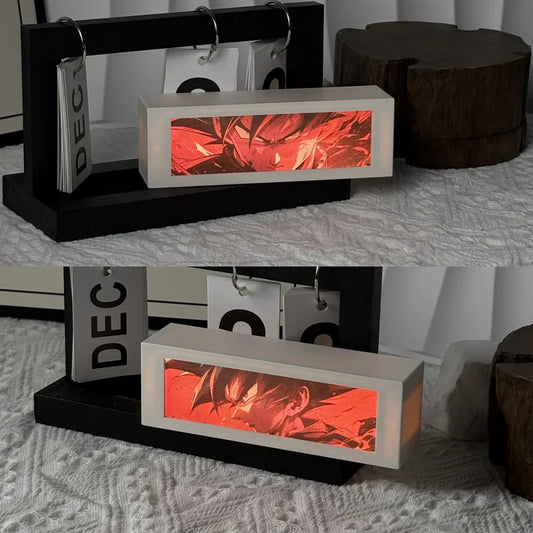 3D Anime Motion Night Light – LED Laser Engraved Lamp Box for Bedroom & Desk Decor