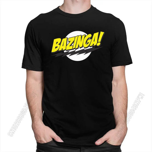The Big Bang Theory "Bazinga!" T-Shirt – 100% Cotton Tee for Men
