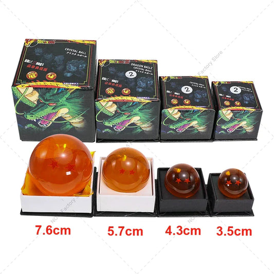 Dragon Ball Z Crystal Ball Set – 1 to 7 Star Shenron Wish Balls Anime Collectible Props