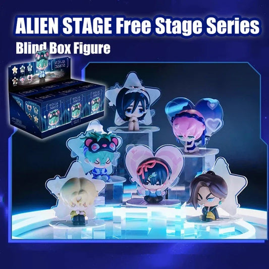 6PCS Blind Box Alien Stage Free Stage Series – 2D Animation Collectible Model Dolls
