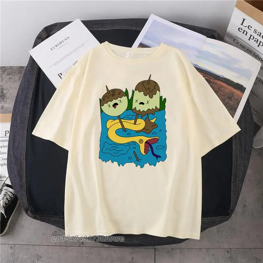 Marceline & Princess Bubblegum Kawaii T-Shirt – Funny 90s-Inspired Gift Tee for Men & Women